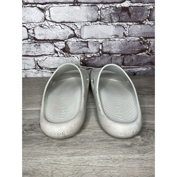 Crocs Mellow Recovery Grey Bone Slides Sandals Slip On Slides Men Sz 11M US/44EU - Picture 5 of 16